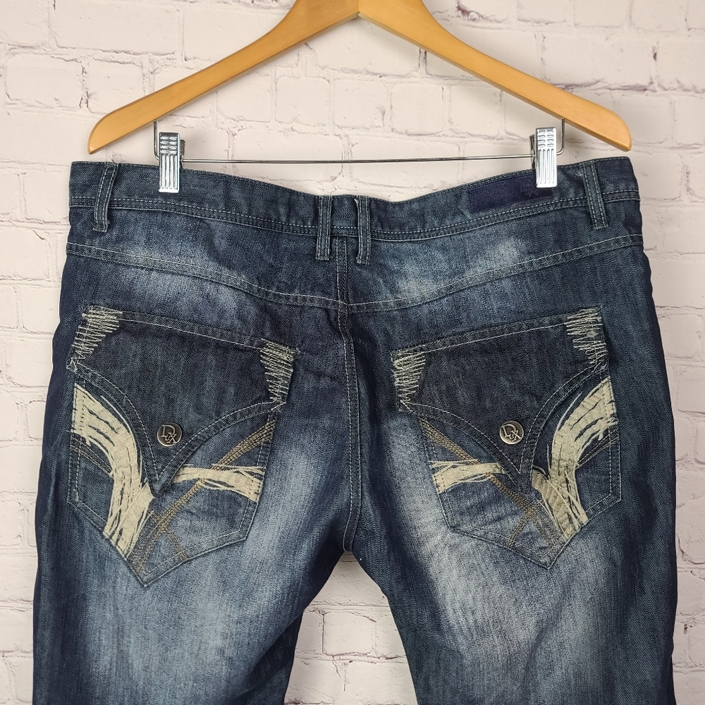 D-Lux Denim Brand Slim Fit Jeans.  Mens 38x34.